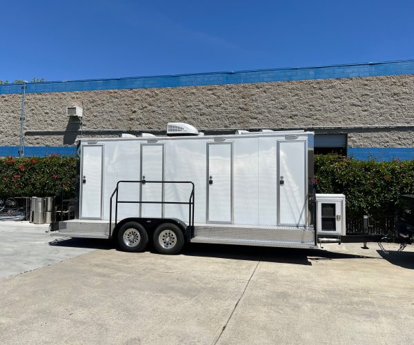 4 station restroom trailer.